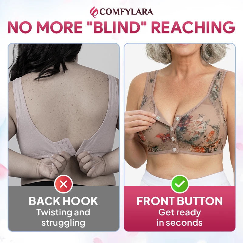 ComfyLara - Instant Cool & Easy-Snap Bra For Seniors